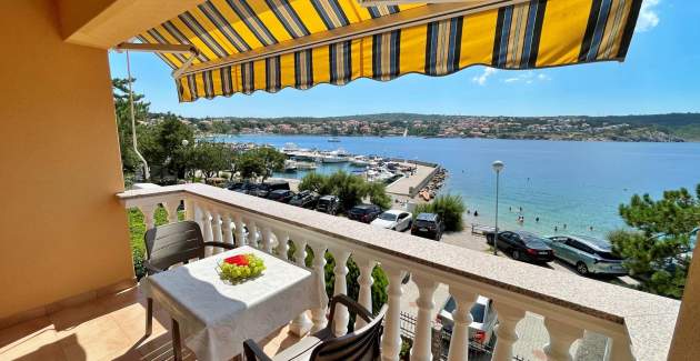 Appartamento Tiha Lili 3 – 10 m dalla spiaggia, vista mare