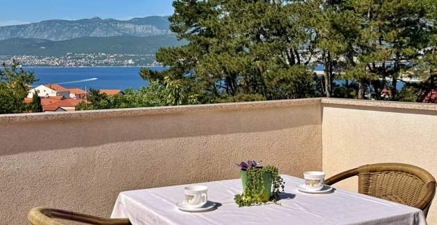 Apartment Dragica A2 – Meerblick und Balkon