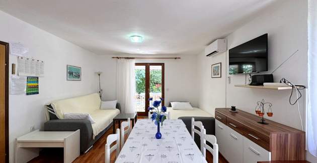 Apartment Srdoc – Terrace, Ground Floor