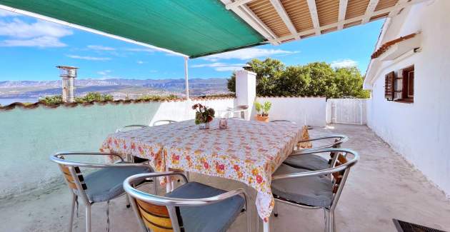 Apartment Srdoc – Terrace and Sea View