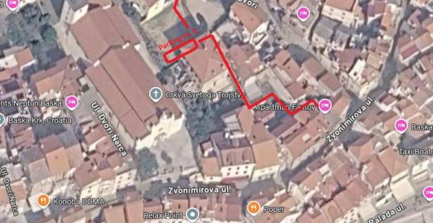 Apartment Fantov - in the old Part of Baska, with a nearby Parking