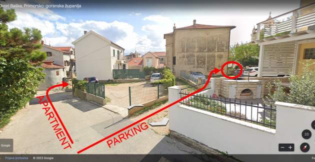 Apartment Fantov - in the old Part of Baska, with a nearby Parking