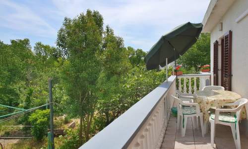 Apartment Bijelic A4 – Balkon